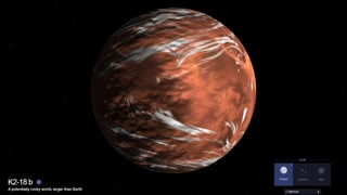 Eine Visualisierung des Planeten. Eine Visualisierung des Planeten.
