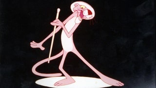 Eine Bild aus dem Trickfilm Pink Panther.