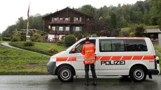 Polizeisperre im Kanton Schwyz