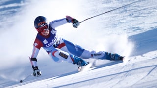 Dominique Gisin fuhr im 1. Training in die Top Ten.