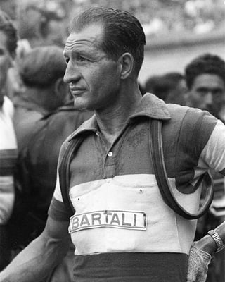 Bartali im Radfahrer-Dress. Bartali im Radfahrer-Dress.