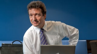 Alfre Mettler, Poträtaufnahme. Alfre Mettler, Poträtaufnahme.