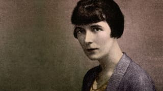 Porträt (nah) von Katherine Mansfield.
