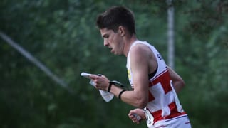 Matthias Kyburz verpasste mit Rang 4 eine WM-Medaille äusserst knapp.