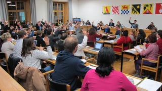 Blick in den Parlamentssaal im Winterthurer Rathaus.
