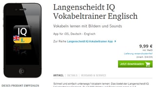 Bild eines Smartohones mit App. Preis: 9.99 Euro