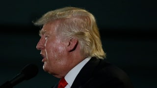 Präsidentschaftskandidat Donald Trump am 2. Juni während der Rally im kalifornischen San José.