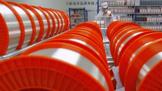 Eine Fabrik für Glasfaserkabel in China