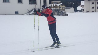 Cologna am trainieren.
