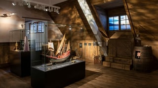 Auch ein blinder Passagier (im Fass) ist in der Ausstellung Auch ein blinder Passagier (im Fass) ist in der Ausstellung