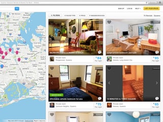 Screenshot der Airbnb-App. 