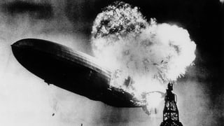 Brennende Hindenburg.
