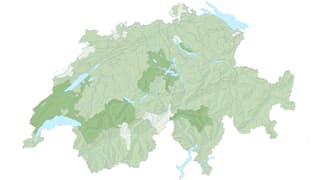 Schweizerkarte mit Bezirksgrenzen