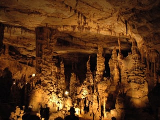 Die Cathedral Caverns im US-Bundesstaat Alabama.