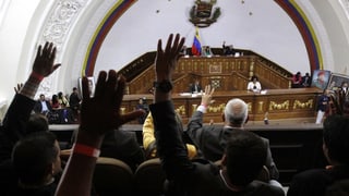 Die verfassungsgebende Versammlung in Venezuela. 