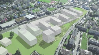 Visualisierung des neuen Campus in Horw.