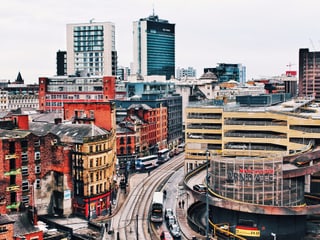 Ein Blick auf Manchester. 