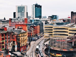 Ein Blick auf Manchester. Ein Blick auf Manchester.