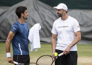 Novak Djokovic (l.) und Goran Ivanisevic.