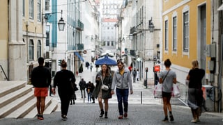 Touristen in Lissabon