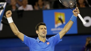 Novak Djokovic jubelt
