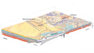 Der Oberrheingraben im 3-D-Modell