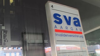 Logo der SVA am Aarauer Bahnhof