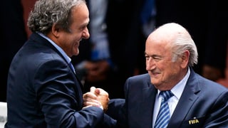 Platini und Blatter.