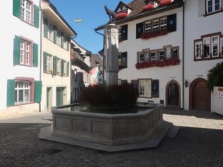 Gemsbergbrunnen am Basler Gemsberg. 
