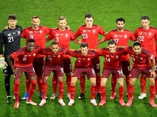 Die Spieler der Schweizer Nationalmannschaft.