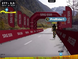 Bergauf geht's strenger. Bergauf geht's strenger.