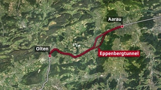 Karte Eppenbergtunnel Karte Eppenbergtunnel