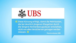 Stellungnahme UBS-Pensionskasse