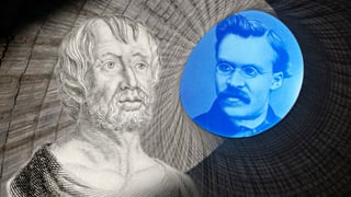 Bildmontage von zwei Philosophen