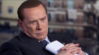 Silvio Berlusconi vor einem TV-Auftritt Silvio Berlusconi vor einem TV-Auftritt