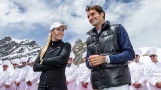 Lindsey Vonn und Roger Federer