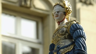 Brunnenfigur der Justitia in Bern Brunnenfigur der Justitia in Bern