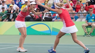 Martin Hingis und Timea Bacsinszky. Martin Hingis und Timea Bacsinszky.