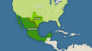 Karte USA und Mexiko