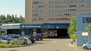 Blick auf das Notfallzentrum im Kantonsspital Baden