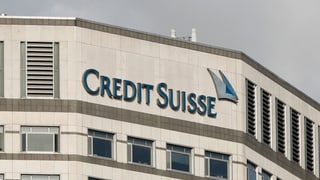 Credit-Suisse-Filiale im Finanzviertel Canary Wharf in London. 