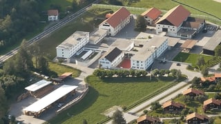 Der Gebäudekomplex von oben. Der Gebäudekomplex von oben.