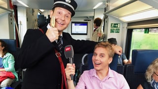 Auf dem Weg zur Wettaufgabe nach Chur: Claudio Zuccolini und Reto Scherrer