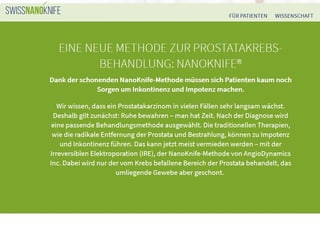 Screen­shot von der Webseite von Alta Uro