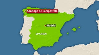 Karte von Spanien. Karte von Spanien.