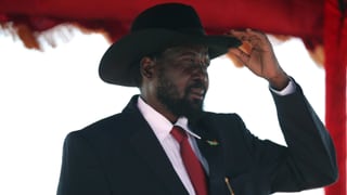 Der Präsident von Südsudan Salva Kiir. Der Präsident von Südsudan Salva Kiir.