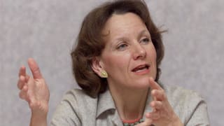 Porträt von Ruth Baumann-Hölzle. Porträt von Ruth Baumann-Hölzle.