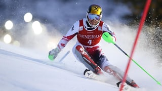 Marcel Hirscher fährt im Slalom zum Kombi-Sieg.