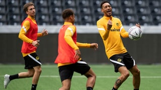 Guillaume Hoarau am Freitag im YB-Training. Guillaume Hoarau am Freitag im YB-Training.