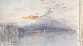 Ein Aquarell von William Turner: Die Rigi. Ein Aquarell von William Turner: Die Rigi.